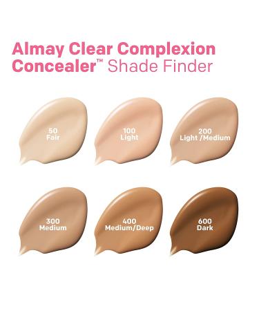 Almay Clear Complexion Acne & Blemish Spot Treatment Concealer with Salicylic Acid - Full Coverage, Lightweight Formula for Sensitive Skin - Hypoallergenic, Fragrance-Free (200 Light/Medium, 0.3 fl oz) - NEW - Buy Online on GoSupps.com