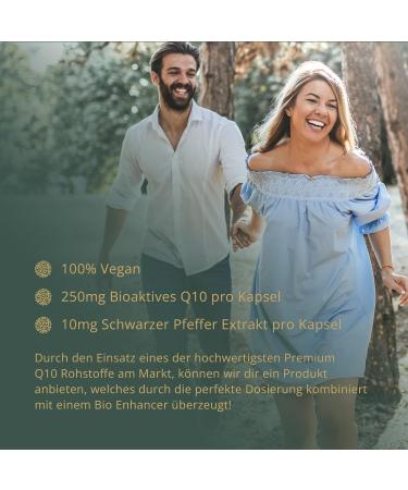 Coenzyme Q10 Intens 250 mg - Plant-Based Q10 with Piperine for Enhanced Absorption - Buy Online on GoSupps.com