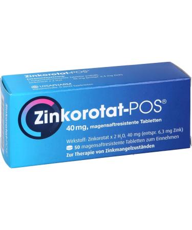ZINKOROTAT Gastro-Resistant Tablets 50 pcs - Buy Online for International Shipping | Premium Quality Health Supplements - Buy Online on GoSupps.com