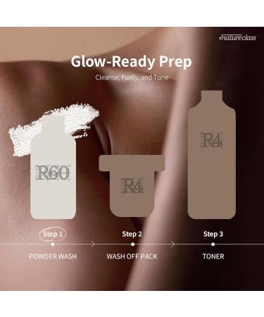 NATURECLASS R60 Rice Enzyme Face Wash Powder Exfoliating Facial Cleanser with Rice Bran Extract Gentle Powder Wash for Sensitive Skin Deep Pore Care Korean Skin Care Fragrance Free 1.76oz - Buy Online on GoSupps.com