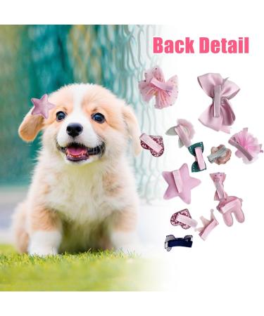 YNR 15PCS Mixed Styles Pink Hair Clips for Dog Dog Hair Bows Bowknot dog hair Grooming Accessories Hair Beauty Accessorie Puppy Hair Barrettes for Cats Dogs Kitten Puppies Hairpin Accessories - Buy Online on GoSupps.com