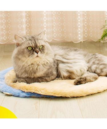 Soft & Warm Round Pink Pet Sleeping Pad - Slip-Resistant Washable Cat Bed Mat with Canvas Bag - Perfect for All Seasons - Buy Online on GoSupps.com