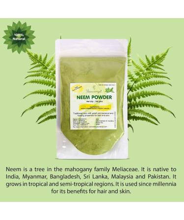Yauvanya Neem Powder for Hair & Scalp - 100g | Natural Ayurvedic Solution - Buy Online on GoSupps.com