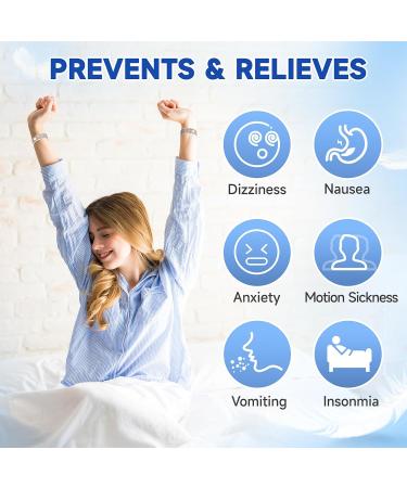 LYJEE Sea Sickness Wristbands - Motion Sickness Relief for Adults Kids & Pregnant Women | Acupressure Anti-Nausea Bands for Cruise Essentials - Buy Online on GoSupps.com