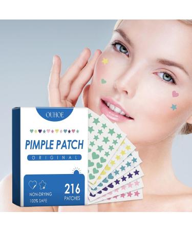 Buy Facial Acne Patches - Hydrocolloid Treatment with Tea Tree Oil & Salicylic Acid | 216 Tablets for Pimples & Blemishes - Buy Online on GoSupps.com