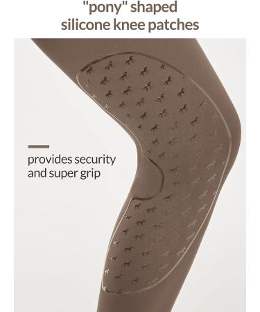 BALEAF Girls' Horse Riding Pants - Kids Equestrian Breeches with Knee-Patch - Brown Large - Buy Online on GoSupps.com