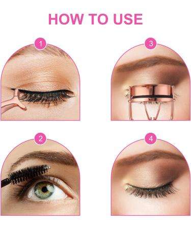 Buy Wllhyf Strass Eyelash Curlers Kit - Bling Stainless Steel Applicator with 10 Refills & Brush for Perfect Curved Lashes - International Shipping Available - Buy Online on GoSupps.com