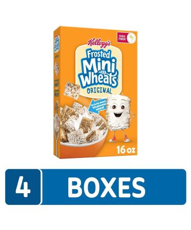 Kellogg's  Frosted Mini-Wheats Cereal - Original - Pack of 4 - 16 Oz. - Buy Online on GoSupps.com