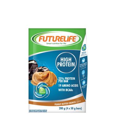 FUTURELIFE Smart Bars | High Protein & Lite Bar | 50g/1.76oz a Bar | 25% Protein Per Bar | 19 Amino Acids | Smart Release Of Protein | 12.5g Protein per a Bar | Low GI | (Peanut Butter 20)