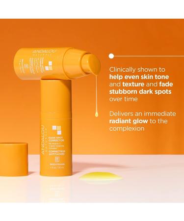 Andalou Naturals Dark Spot Corrector Serum | Brightening Face Treatment with Vitamin C | Reduce Acne Scars & Hyperpigmentation | Even Skin Tone | 1 Oz - Buy Online on GoSupps.com