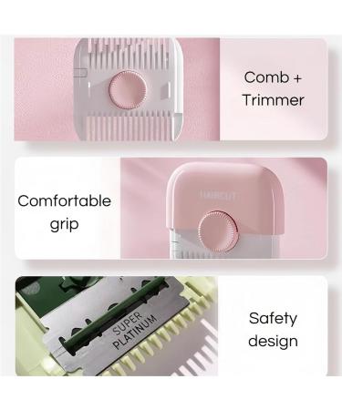 Trimpocket Hair Trimmer & Comb for Kids | 2-in-1 Bangs & Split Ends Trimmer | Dual-Side Design | Replaceable Blades | Baby Hair Care Essentials - Buy Online on GoSupps.com