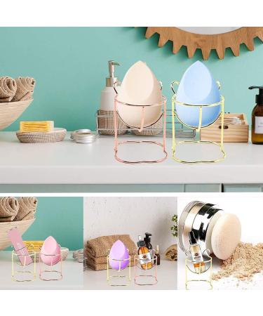 Buy Seventeen Makeup Sponge Holder - 7pcs Gold Blender Stand for Powder & Dry Display | International Shipping Available - Buy Online on GoSupps.com