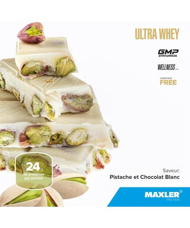 Maxler Ultra Whey Protein - Whey Protein - Bodybuilding Proteins - Whey Isolate - Whey Protein Pistachio & White Chocolate - 300g Whey Protein - Buy Online on GoSupps.com