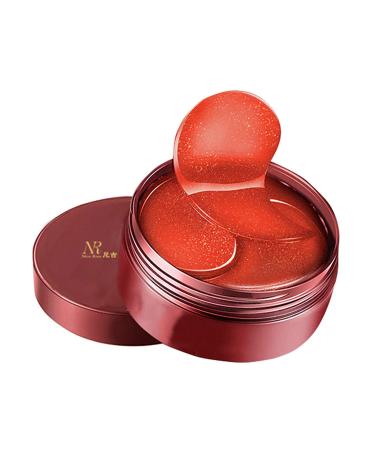 Usiriy 60 pieces of eye pads collagen eye pads collagen eye pads hydrogel eye flaps with hyaluronic acid and red algae red algae moisturizing 4ml for dark circles tear bags folds dark circles