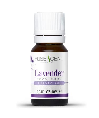 Fuse Scent Lavender Essential Oil - 100% Pure & Natural 10ml Scented Oil UNDILUTED Premium Perfect for Aromatherapy Relaxation & More!