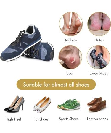 Sibba Heel Pillows - Anti-Slip Shoe Inserts & Blister Protectors (2 Pairs Black) - Perfect for Oversized Shoes - Buy Online on GoSupps.com