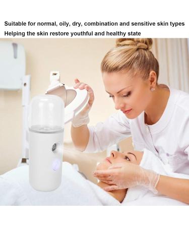 Nano Facial Mister Mini Facial Steamer Facial Mist Sprayer Handy Moisturizing Mist Sprayer Atomization Eyelash Extensions Skin Care Steamer USB Rechargeable (Water Supplementer) (30ml) - Buy Online on GoSupps.com
