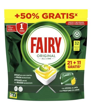 FAIRY TODO EN 1 Limon lavavajillas 32 c psulas