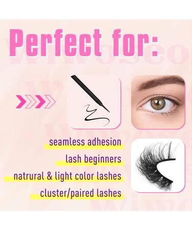 Super Strong Hold Lash Glue - Waterproof Black Eyelash Adhesive for Strip & Cluster Lashes | Fast Drying 5ml - Wiwoseo - Buy Online on GoSupps.com