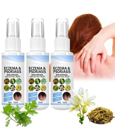 Mixdameny Meellop Herbal Psoriasis Relief Spray Herbal Psoriasis Relief Spray Soothing and Moisturizing Psoriasis Treatment Spray for All Skin (3pcs)