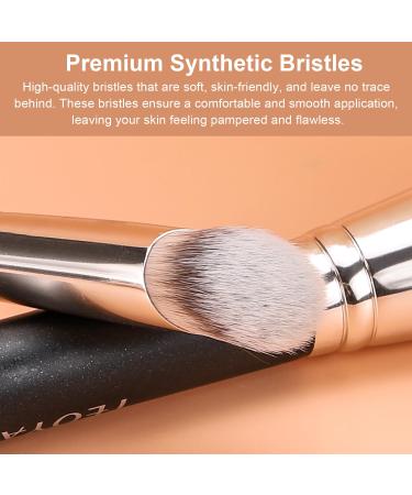 TEOYALL Angled Contour Brush | Synthetic Concealer Brush for Blending Setting & Buffing | Ideal for Liquid Cream & Powder Cosmetics - Buy Online on GoSupps.com