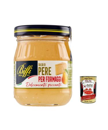 Biffi Pear Salsa for Cheese pears mustard sauce for cheese 100 g + gourmet Italian pulp 400 g