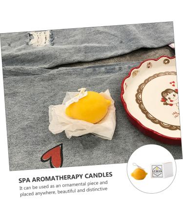 FRCOLOR Lemon Tea Candle - Relaxing Souvenir Candle for Girls | Korean Home Decor & Gifts | Paraffin Fragrance Oils - Buy Online on GoSupps.com
