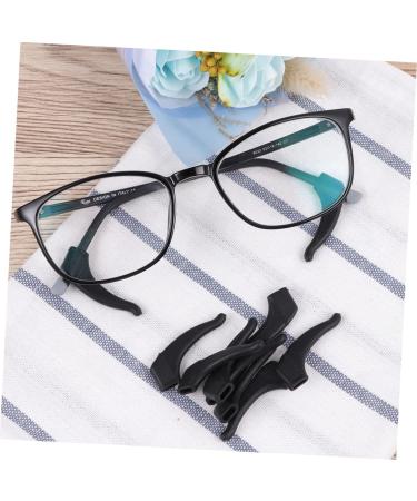 Gleavi Slipproof Glasses Ear Pads - 5 Pairs Hooks for Glasses Sunglasses & Sport Accessories - Enhance Comfort & Stability - Black 3.6x1.6cm - Buy Online on GoSupps.com