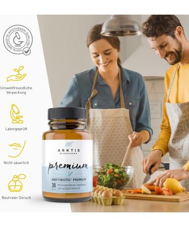 Buy Arctic Biopharma Arctibiotic Premium Powder 30g - Pharmacy Quality Probiotics with 6 Lactic Acid Bacteria & Vitamin D for Intestinal Health - Buy Online on GoSupps.com