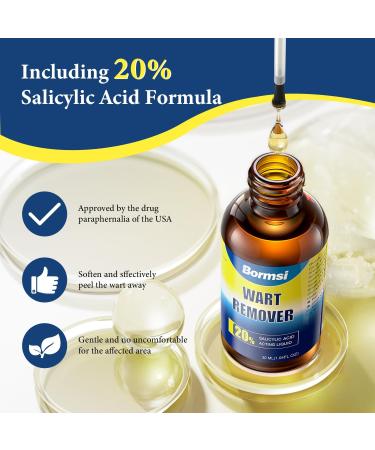Maximum Strength Wart Remover with Salicylic Acid - Fast-Acting Treatment for Plantar Common & Flat Warts - Safe for Children & Adults - 30ml - Buy Online on GoSupps.com