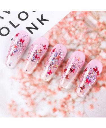 12 Colors Butterfly Glitter Nail Sequins - Holographic 3D Art Flakes for Makeup & DIY Decoration - Colorful Confetti Sticker Kit - Buy Online on GoSupps.com