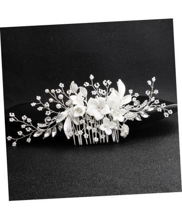 DOITOOL Tiara Women Hairpin Women Hair Comb Women Insert Comb Hair Comb Headpiece Floral Headdress Manual Bride Headgear - Buy Online on GoSupps.com