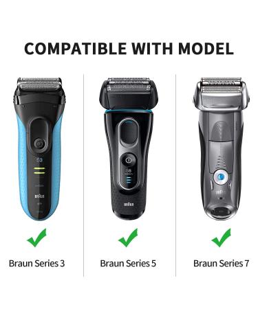 Yinke Hard Travel Case for Braun Series 3 & 5 Electric Razor Shaver - Protective Cover with Storage Bag (Black Interior) - Buy Online on GoSupps.com