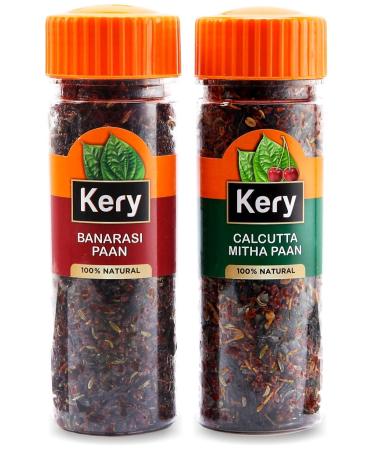Kery Banarasi Mix & Calcutta Meetha Mix Mukhwas 2 Bottles 220g Mouth Fresheners _Packing May Vary