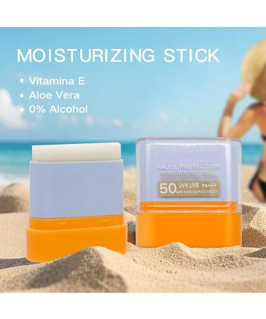  Mimoqk Face Sunscreen Sunblock Stick Moisturizing Broad Spectrum Spf Skincare with Protective Hydration Travel Sunscreen for Dry Oily Sensitive Skin Summer Beach Hiking Sports Daily Use - Buy Online on GoSupps.com