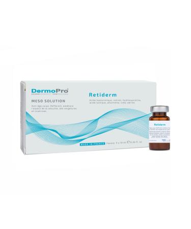 Dermopro Needling mesotherapy Retiderm Meso Solution Antiaging antiwrinkle recovery for face and body 5 x 10 ml