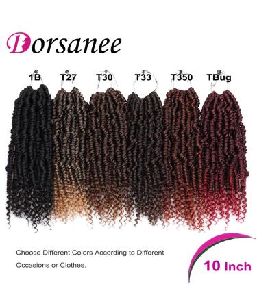 10 Inch T30 Bomb Twist Crochet Hair 6 Packs - Pre-looped Spring Twist Braids for Women - Synthetic Fluffy Dreadlocks Extension - Buy Online on GoSupps.com