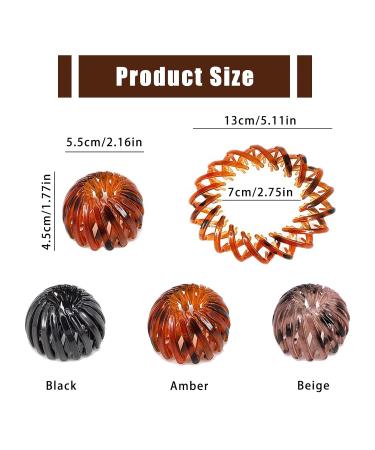 6 Vintage Bird Nest Ponytail Hair Clips - Stylish Women's Hair Grippers & Accessories - Buy Online on GoSupps.com