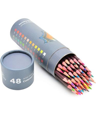 Oil Pastel Pencils for Artists 48 ct - Oil Based Colored Pencils - Drawing, Sketching and Adult Coloring - Soft Core Art Coloring Pencils Set with Skin Tone Cyclindircal Box 48 Count (Pack of 1) - Buy Online on GoSupps.com