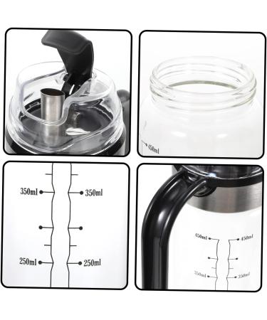 HOMSFOU 4pcs Automatic Opening and Closing Oiler Ceramic Oil Dispenser Clear Container Liquid Containers Oil Cruet Soy Sauce Dispenser Oil and Vinegar Dispenser Oil Bottle Glass Bottle Pp 22X7X7CMx4pcs As Shownx4pcs - Buy Online on GoSupps.com