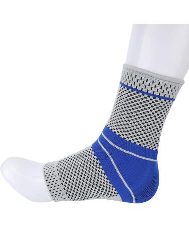 Adjustable Sports Ankle Brace - Breathable Silicone Ankle Sleeve Support for Sprains Strains & Plantar Fasciitis - Men & Women (M - Buy Online on GoSupps.com