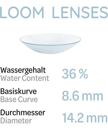 Buy Loom Monthly Soft Contact Lenses -6 Pieces | -4.25 Diopters | BC 8.6 | Dia 14.2 | International Shipping Available - Buy Online on GoSupps.com