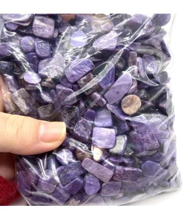 Natural Crystals and Stones 100g 9mm-12mm Natural Purple Charoite Crystal Gravels Polishing Stone Chips for Home Decoration for Decoration FZUGEDRLI - Buy Online on GoSupps.com