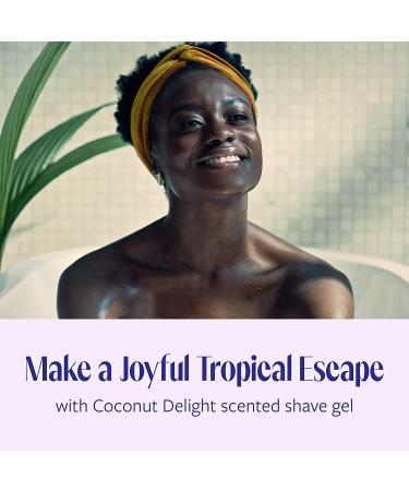 Skintimate Coconut Delight Shave Gel for Women - 7oz (Pack of 6) | Moisturizing Formula with 7 Key Moisturizers - Buy Online on GoSupps.com