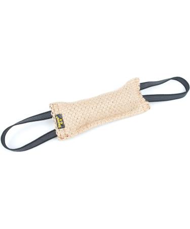 Julius-K9 18125 Jute Tug with Two Handles 25 x 7 cm | Durable Jute Toy for Training | 2 Handles for Easy Grip - Buy Online on GoSupps.com