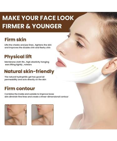 5 Pcs V Line Face Masks with Aloe Vera - Anti-Aging Hydrogel Collagen Mask for Neck Tightening and Double Chin Toning - Buy Online on GoSupps.com