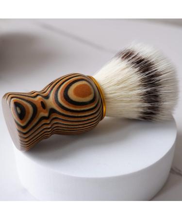 Ultra-Dense Synthetic Hair Shaving Brush - Wooden Beard Brush for Professional Salon Use | Barber Shop Shaving Tool with Wood Grain Design - Buy Online on GoSupps.com