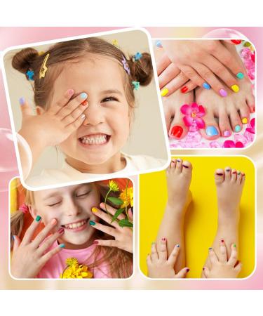  ETYJO Nail Polish Set for Kids Non Toxic Nail Polish Set Peel Off Nail Polish Water Based Quick Dry Nail Polish Gift Kit for Kids Girls - Buy Online on GoSupps.com
