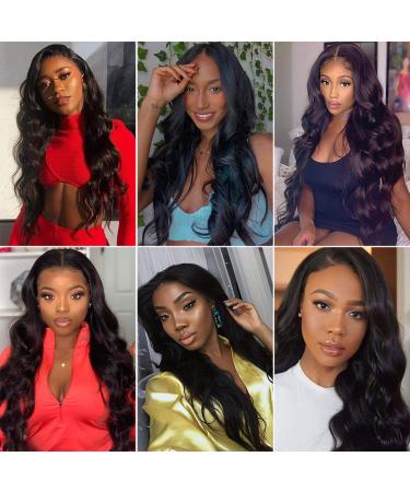 Yahmgc Hair 10A Body Wave 3 Bundles - 100% Unprocessed Virgin Brazilian Remy Human Hair Extensions - Natural Color - 20 22 24 Body Wave Bundles - Buy Online on GoSupps.com