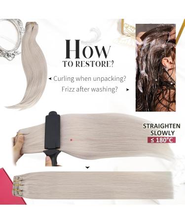 Moresoo Blonde Clip In Hair Extensions Real Human Hair White Blonde Hair Extensions Clip In Real Hair Human Hair Extensions Clip In 14 Inch 5 Pieces/70g #60A 14In - Buy Online on GoSupps.com